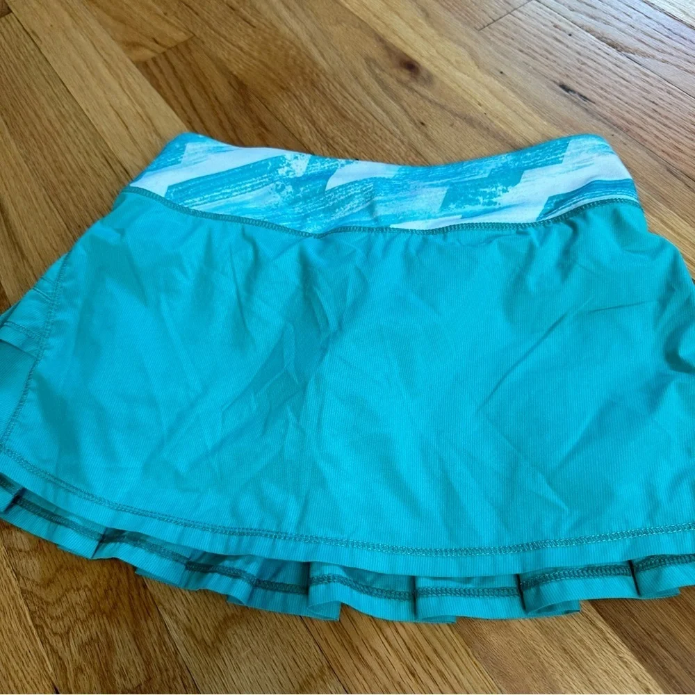 Ivivva Set the Pace Skirt Teal Sz 10